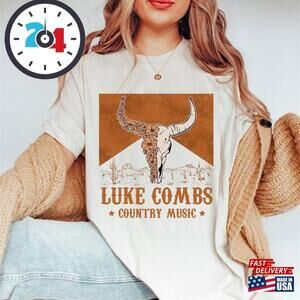 Xxx Combs Bull Skull Country Music T-Shirt Western Bullhead Tour Unisex